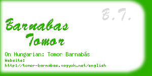 barnabas tomor business card